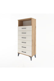 Arges Dolap Tek Raflı 6 Çekmeceli 60x30x134 - S17M063V7A