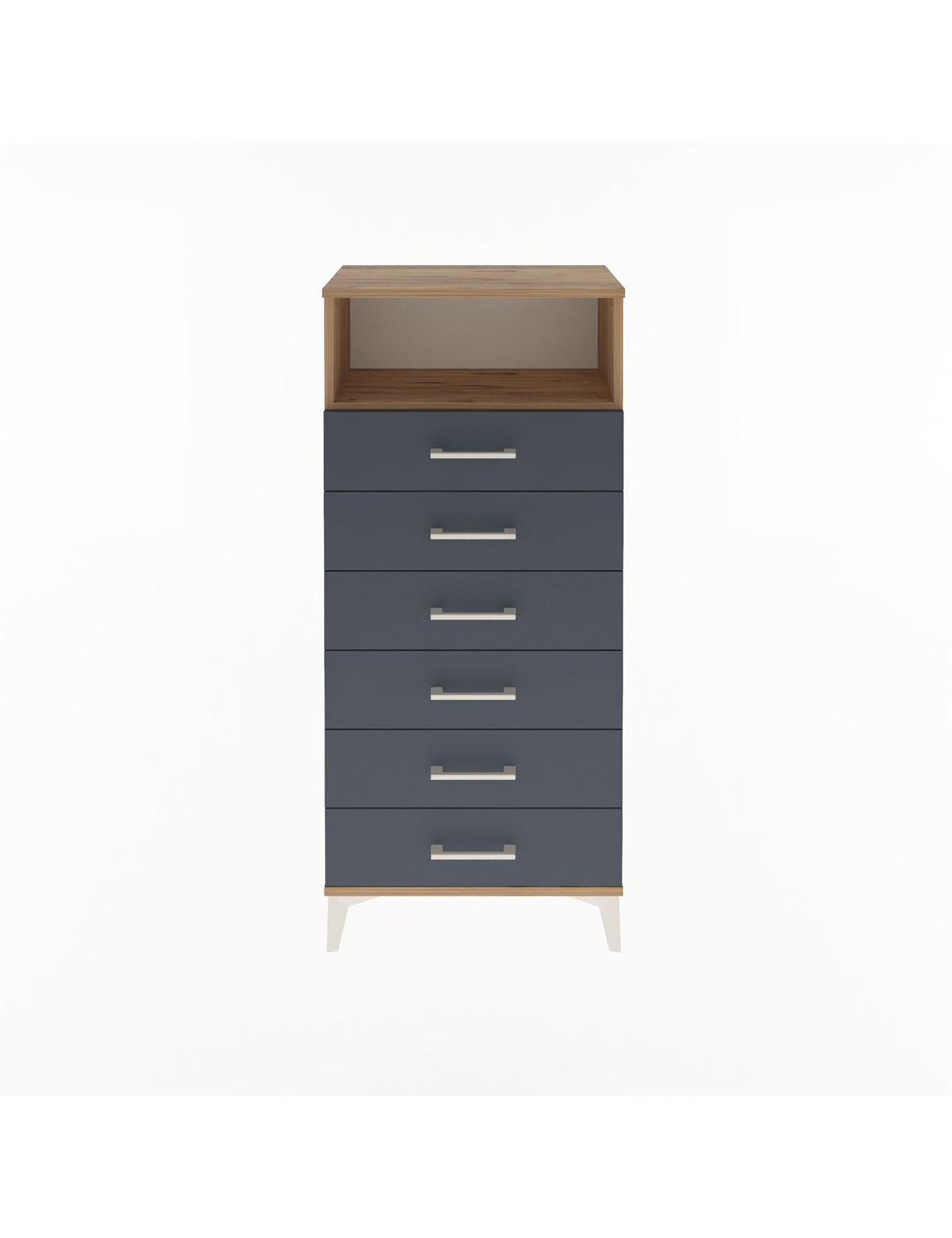 Arges Dolap Tek Raflı 6 Çekmeceli 60x30x134 - S17M063V8A