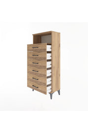 Arges Dolap Tek Raflı 6 Çekmeceli 60x30x134 - S17M063V9A
