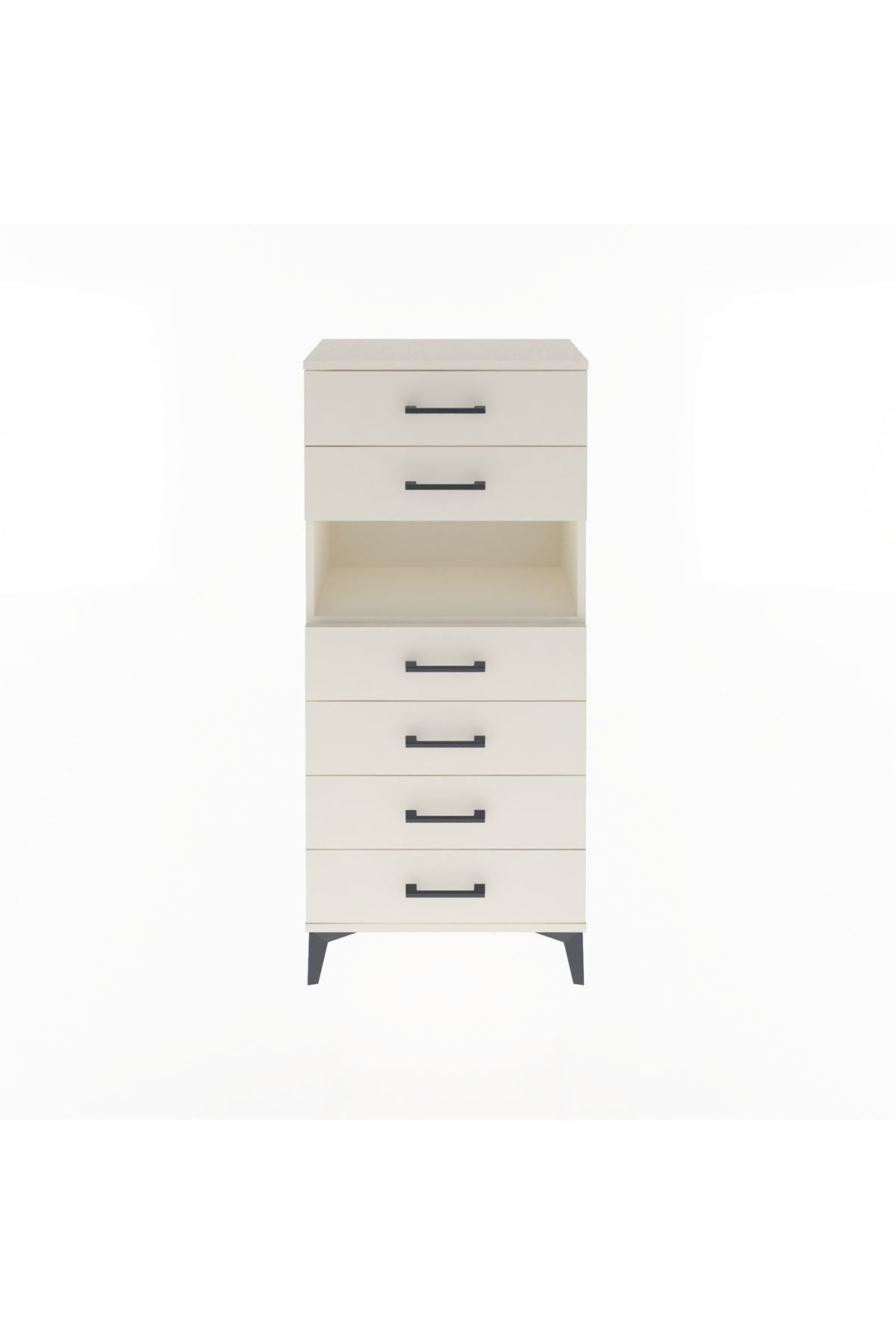 Arges Dolap Tek Raflı 6 Çekmeceli 60x30x134 - S17M064V1A