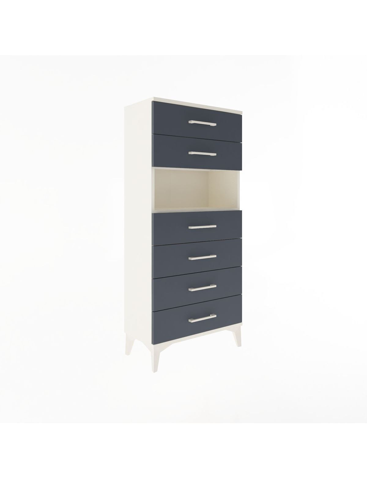 Arges Dolap Tek Raflı 6 Çekmeceli 60x30x134 - S17M064V2A