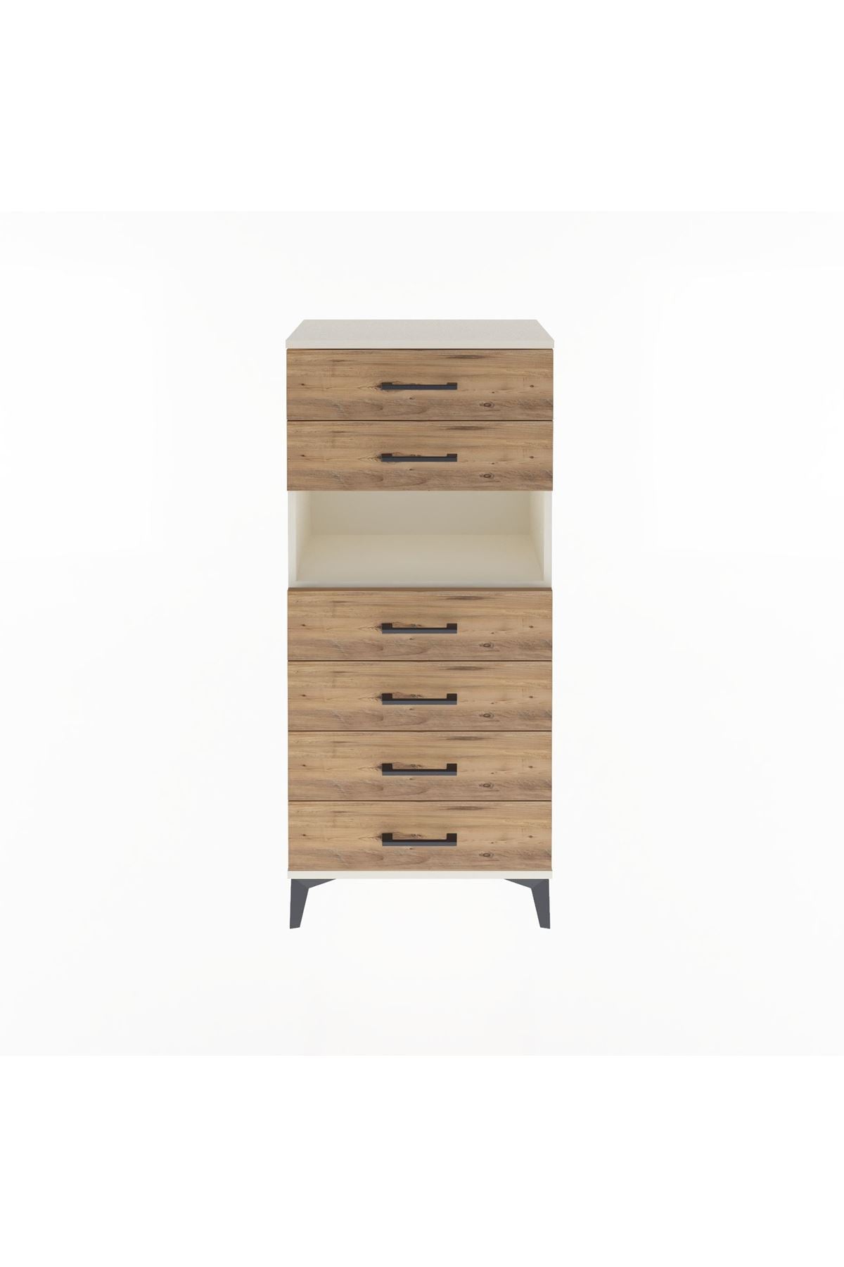 Arges Dolap Tek Raflı 6 Çekmeceli 60x30x134 - S17M064V3A
