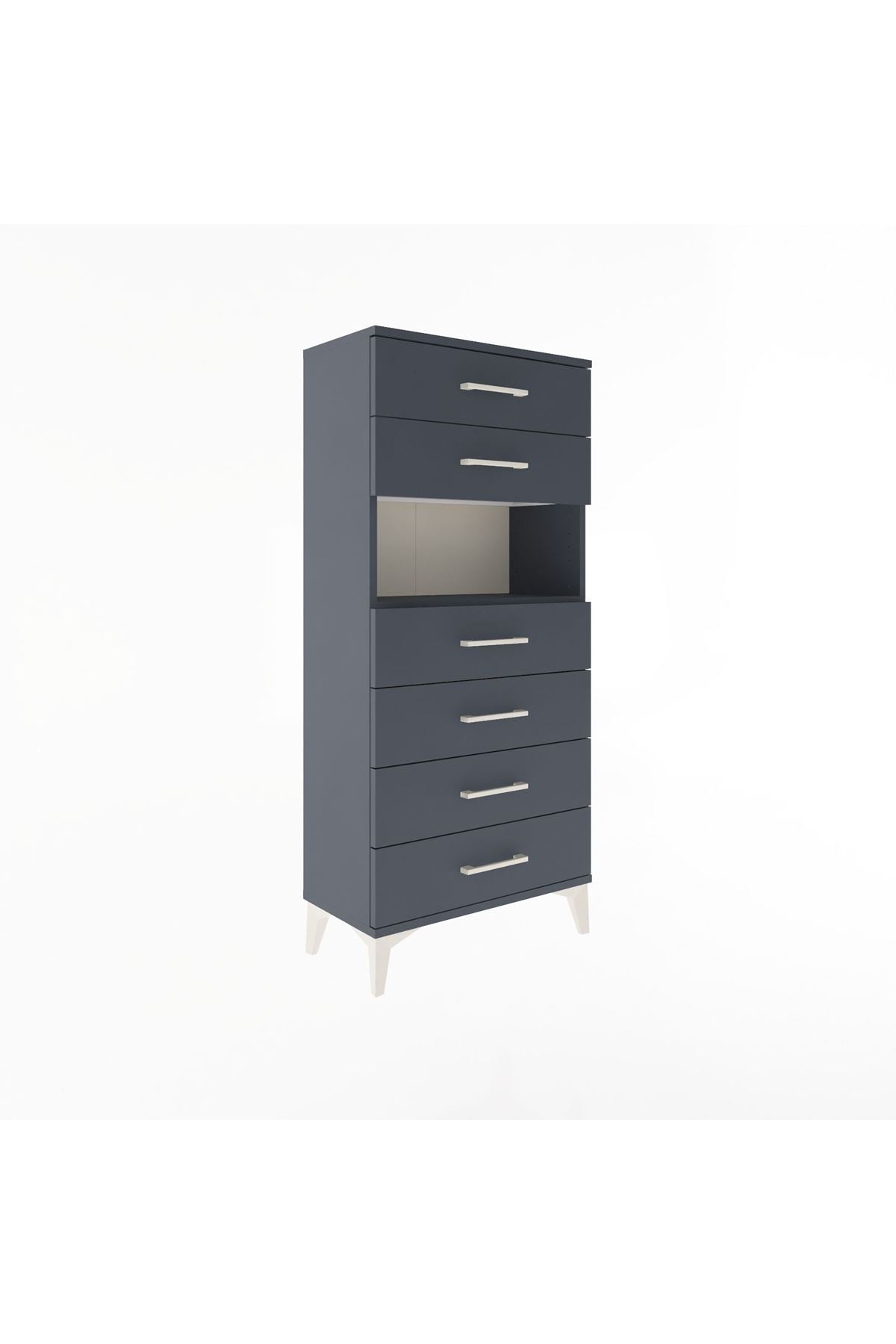 Arges Dolap Tek Raflı 6 Çekmeceli 60x30x134 - S17M064V5A