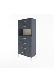 Arges Dolap Tek Raflı 6 Çekmeceli 60x30x134 - S17M064V5A