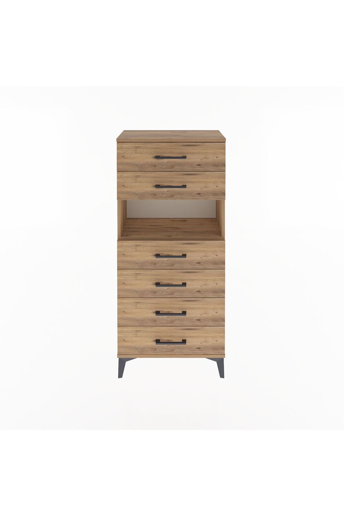 Arges Dolap Tek Raflı 6 Çekmeceli 60x30x134 - S17M064V9A