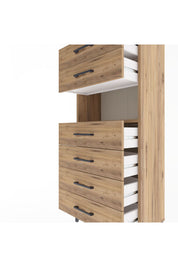 Arges Dolap Tek Raflı 6 Çekmeceli 60x30x134 - S17M064V9A