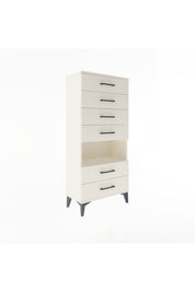 Arges Dolap Tek Raflı 6 Çekmeceli 60x30x134 - S17M065V1A