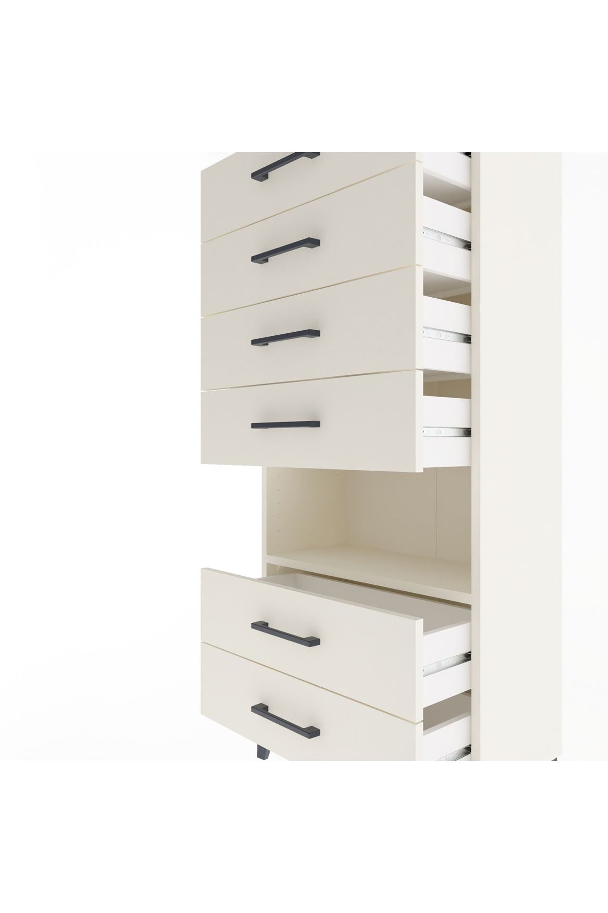 Arges Dolap Tek Raflı 6 Çekmeceli 60x30x134 - S17M065V1A