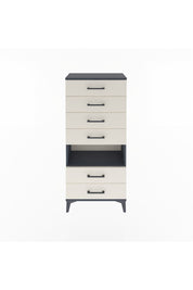 Arges Dolap Tek Raflı 6 Çekmeceli 60x30x134 - S17M065V4A
