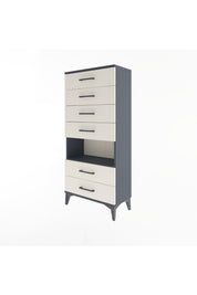 Arges Dolap Tek Raflı 6 Çekmeceli 60x30x134 - S17M065V4A