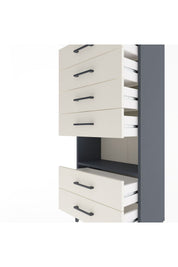 Arges Dolap Tek Raflı 6 Çekmeceli 60x30x134 - S17M065V4A