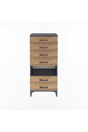 Arges Dolap Tek Raflı 6 Çekmeceli 60x30x134 - S17M065V6A