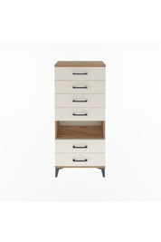 Arges Dolap Tek Raflı 6 Çekmeceli 60x30x134 - S17M065V7A