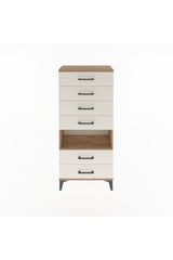 Arges Dolap Tek Raflı 6 Çekmeceli 60x30x134