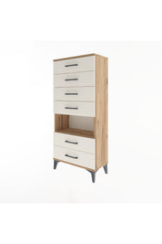 Arges Dolap Tek Raflı 6 Çekmeceli 60x30x134 - S17M065V7A