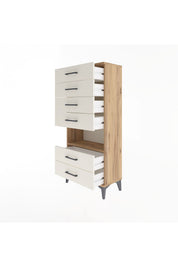 Arges Dolap Tek Raflı 6 Çekmeceli 60x30x134 - S17M065V7A