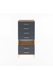 Arges Dolap Tek Raflı 6 Çekmeceli 60x30x134 - S17M065V8A