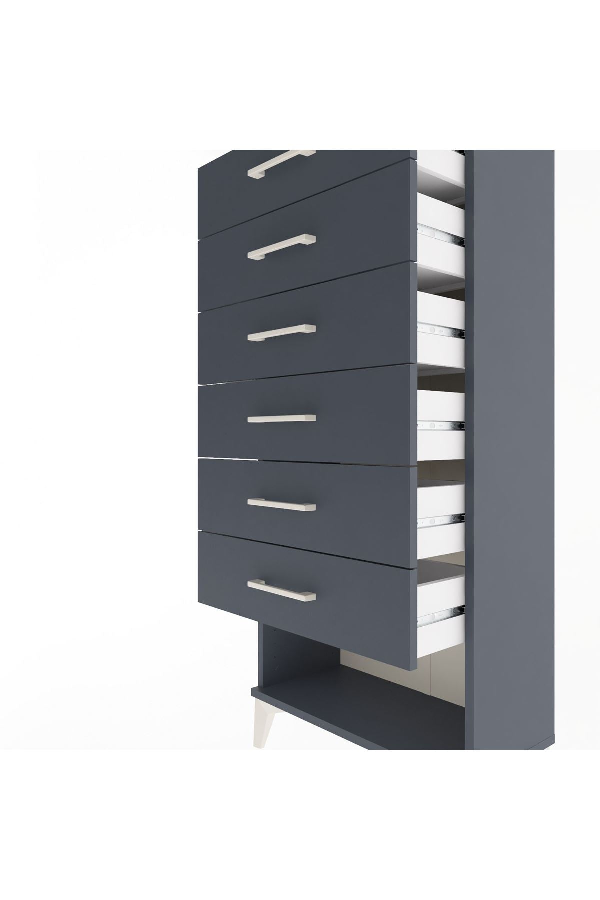 Arges Dolap 6 Çekmeceli 60x30x134 - S17M066V5A