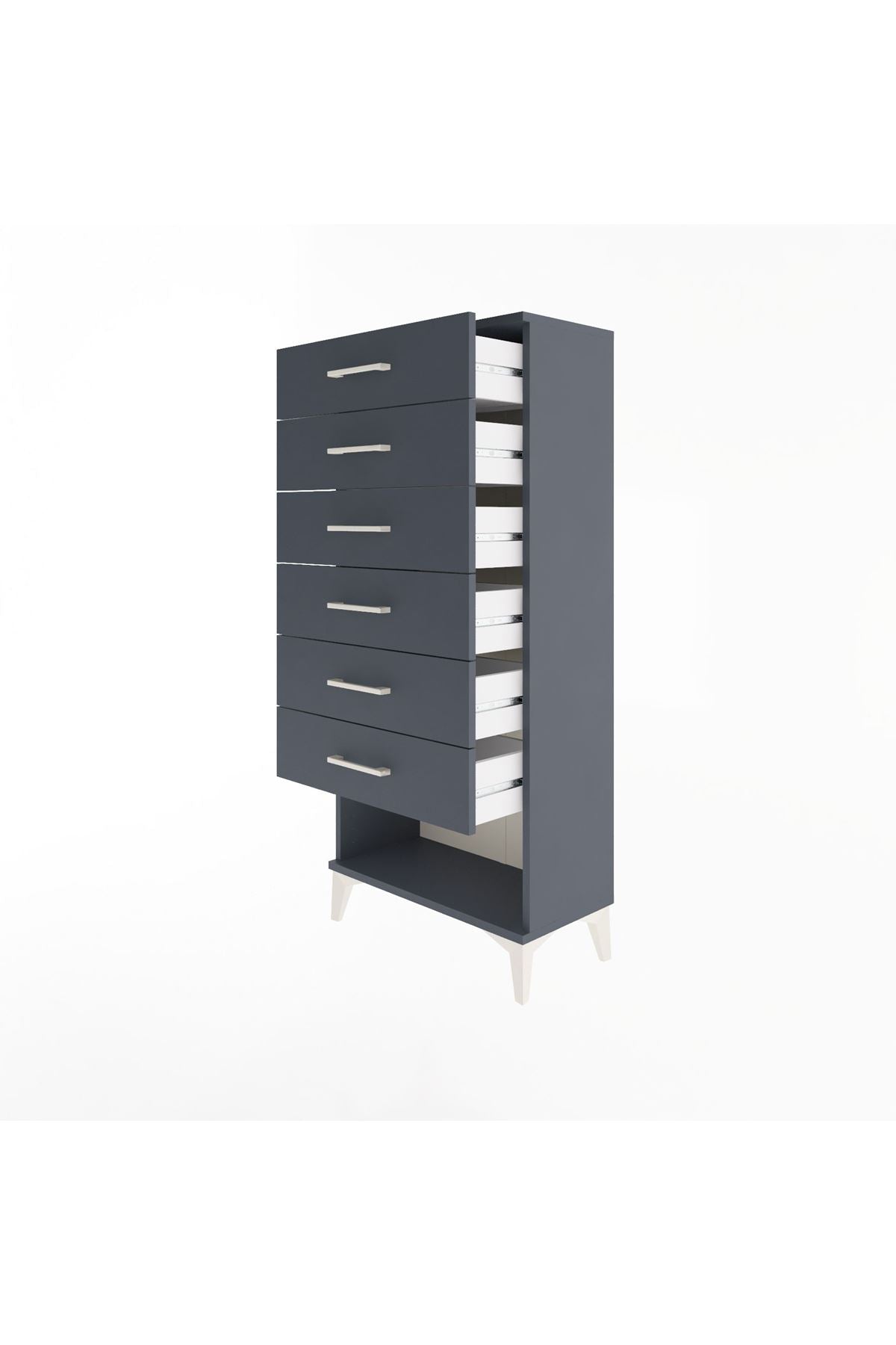 Arges Dolap 6 Çekmeceli 60x30x134 - S17M066V5A