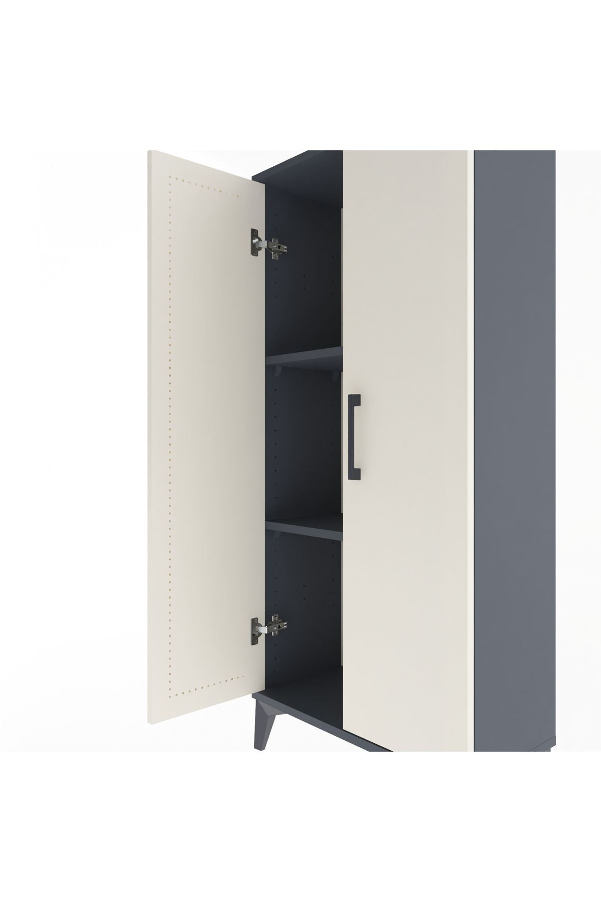 Arges Dolap 2 Raflı 2 Kapaklı 60x30x134 - S17M067V4A