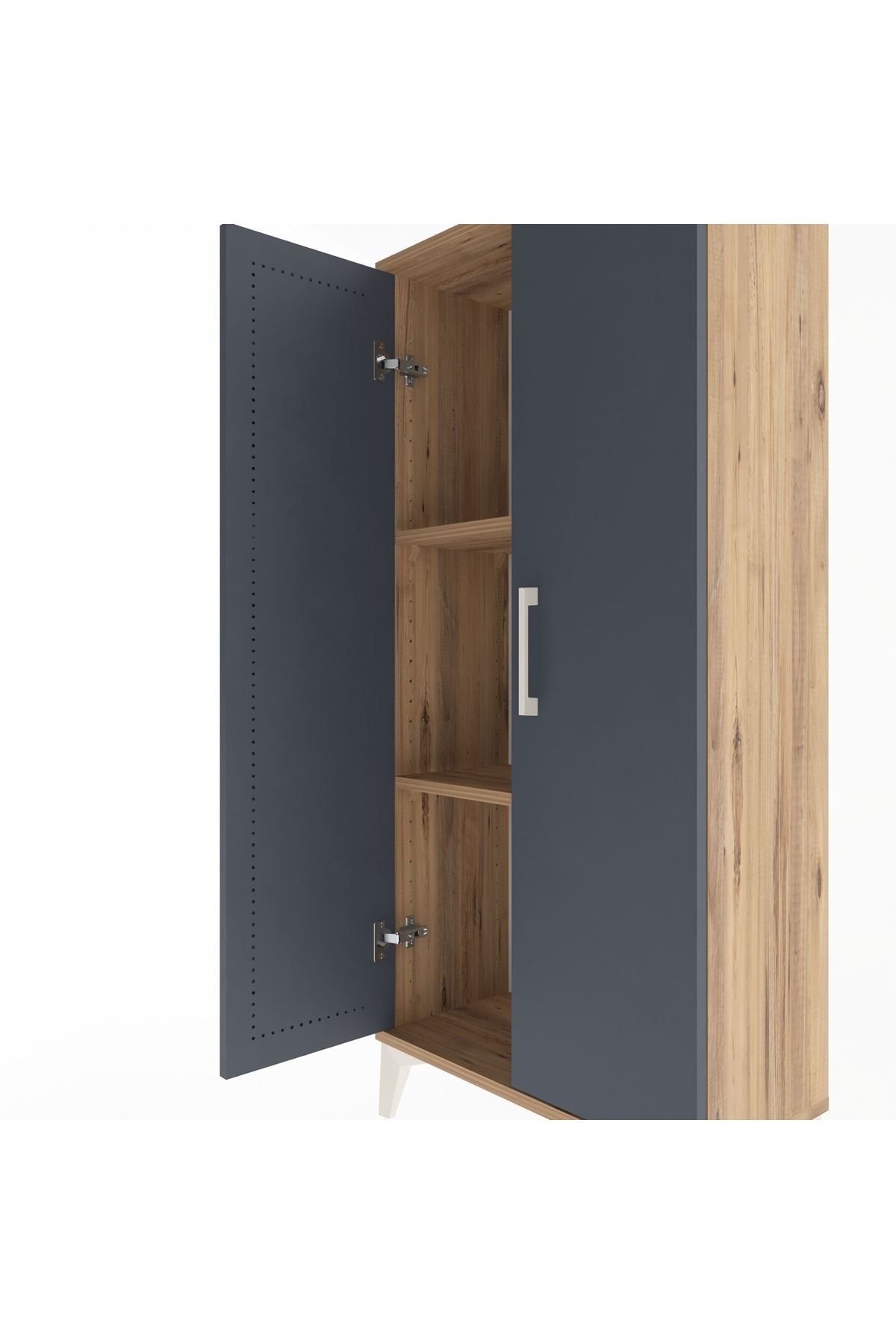 Arges Dolap 2 Raflı 2 Kapaklı 60x30x134 - S17M067V8A