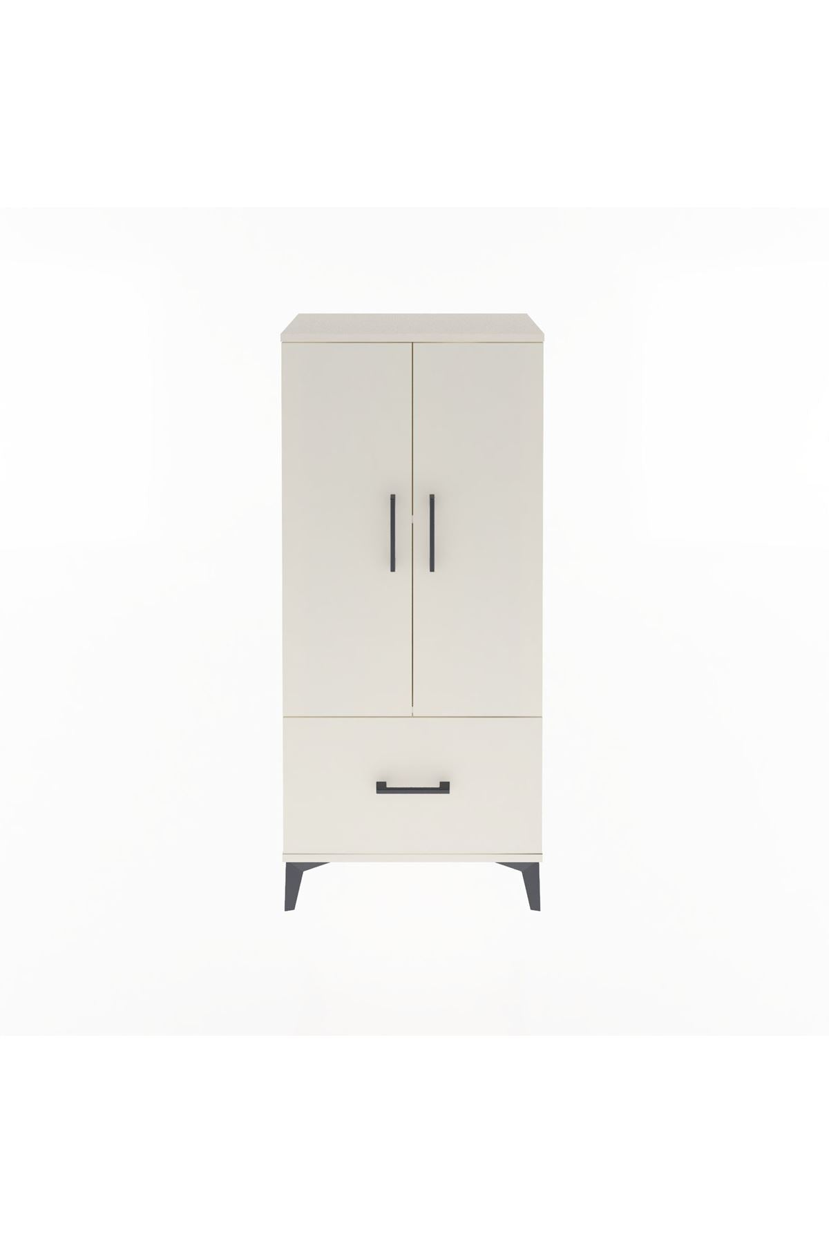 Arges Dolap 2 Raflı Tek Çekmeceli 2 Kapaklı 60x30x134 - S17M068V1A