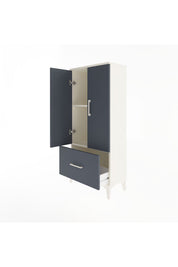 Arges Dolap 2 Raflı Tek Çekmeceli 2 Kapaklı 60x30x134 - S17M068V2A
