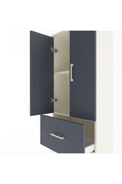 Arges Dolap 2 Raflı Tek Çekmeceli 2 Kapaklı 60x30x134 - S17M068V2A