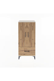 Arges Dolap 2 Raflı Tek Çekmeceli 2 Kapaklı 60x30x134 - S17M068V3A