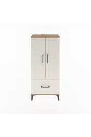 Arges Dolap 2 Raflı Tek Çekmeceli 2 Kapaklı 60x30x134 - S17M068V7A