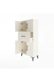 Arges Dolap Tek Raflı Tek Çekmeceli 4 Kapaklı 60x30x134 - S17M069V1A
