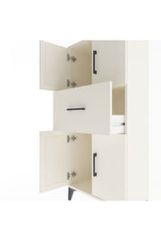 Arges Dolap Tek Raflı Tek Çekmeceli 4 Kapaklı 60x30x134 - S17M069V1A