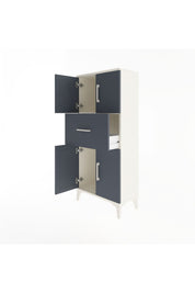 Arges Dolap Tek Raflı Tek Çekmeceli 4 Kapaklı 60x30x134 - S17M069V2A