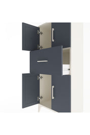 Arges Dolap Tek Raflı Tek Çekmeceli 4 Kapaklı 60x30x134 - S17M069V2A