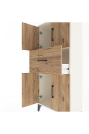 Arges Dolap Tek Raflı Tek Çekmeceli 4 Kapaklı 60x30x134 - S17M069V3A