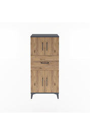 Arges Dolap Tek Raflı Tek Çekmeceli 4 Kapaklı 60x30x134 - S17M069V6A