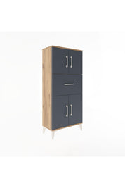 Arges Dolap Tek Raflı Tek Çekmeceli 4 Kapaklı 60x30x134 - S17M069V8A