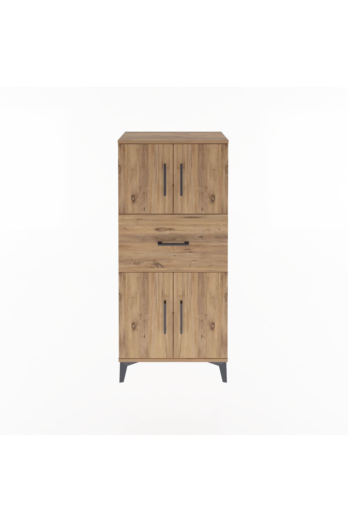 Arges Dolap Tek Raflı Tek Çekmeceli 4 Kapaklı 60x30x134 - S17M069V9A