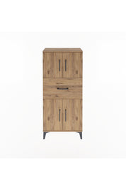 Arges Dolap Tek Raflı Tek Çekmeceli 4 Kapaklı 60x30x134 - S17M069V9A