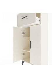 Arges Dolap 2 Raflı Tek Çekmeceli 2 Kapaklı 60x30x134 - S17M070V1A