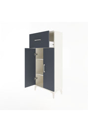 Arges Dolap 2 Raflı Tek Çekmeceli 2 Kapaklı 60x30x134 - S17M070V2A