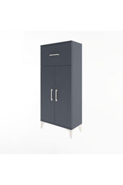 Arges Dolap 2 Raflı Tek Çekmeceli 2 Kapaklı 60x30x134 - S17M070V5A