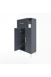 Arges Dolap 2 Raflı Tek Çekmeceli 2 Kapaklı 60x30x134 - S17M070V5A