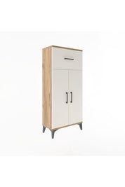 Arges Dolap 2 Raflı Tek Çekmeceli 2 Kapaklı 60x30x134 - S17M070V7A