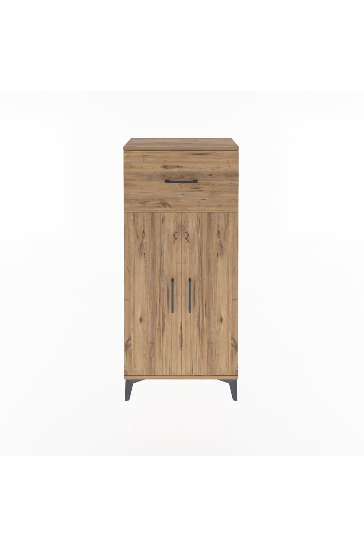 Arges Dolap 2 Raflı Tek Çekmeceli 2 Kapaklı 60x30x134 - S17M070V9A