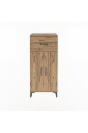 Arges Dolap 2 Raflı Tek Çekmeceli 2 Kapaklı 60x30x134 - S17M070V9A
