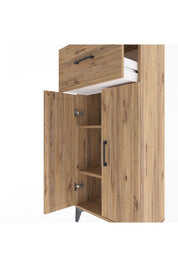 Arges Dolap 2 Raflı Tek Çekmeceli 2 Kapaklı 60x30x134 - S17M070V9A