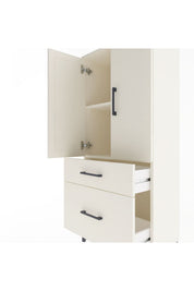 Arges Dolap 2 Raflı 2 Çekmeceli 2 Kapaklı 60x30x134 - S17M071V1A