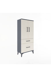 Arges Dolap 2 Raflı 2 Çekmeceli 2 Kapaklı 60x30x134 - S17M071V4A