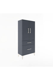 Arges Dolap 2 Raflı 2 Çekmeceli 2 Kapaklı 60x30x134 - S17M071V5A